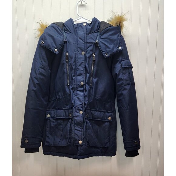 Wantdo Women's Ski Jacket/Winter Coat Navy with Faux Fur Trim Small - Picture 7 of 16